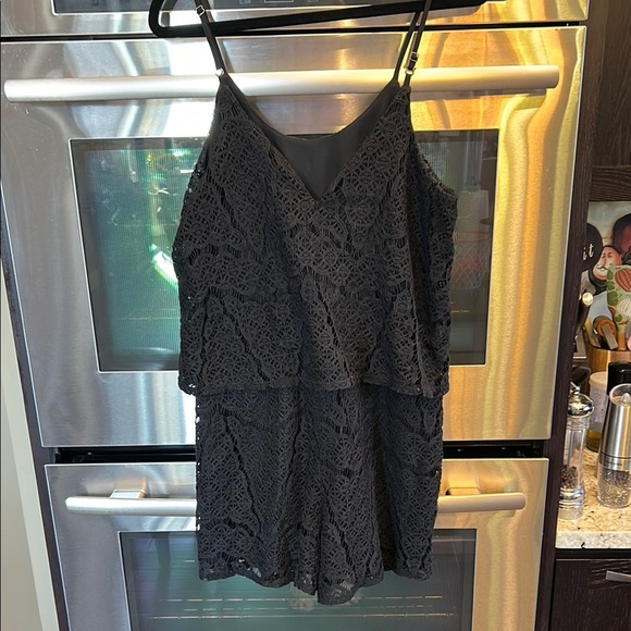 Mossimo Supply Co Black Lace Romper with Spaghetti Straps - Picture 1 of 6